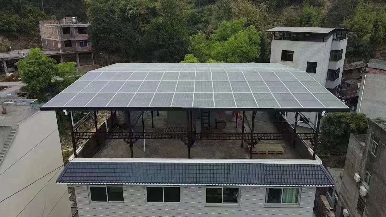 衡阳15kw+10kwh自建别墅家庭光伏储能系统